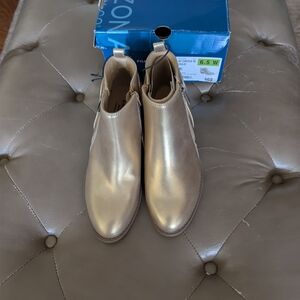 Gold Ankle Boots